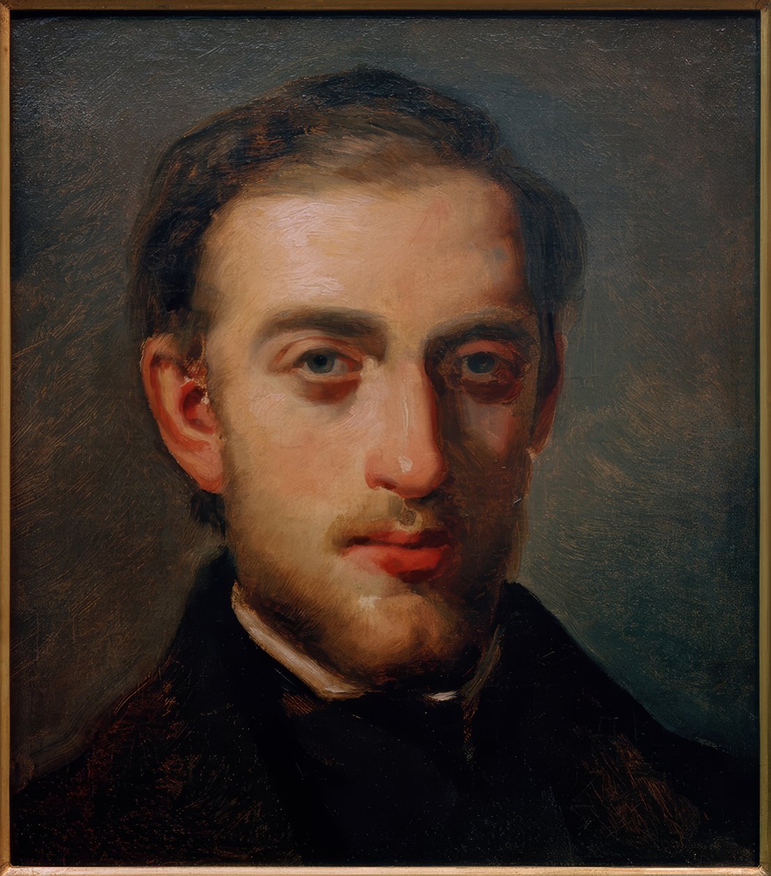 Porträt des Malers Fritz Melbye tekijältä Camille Jacob Pissarro