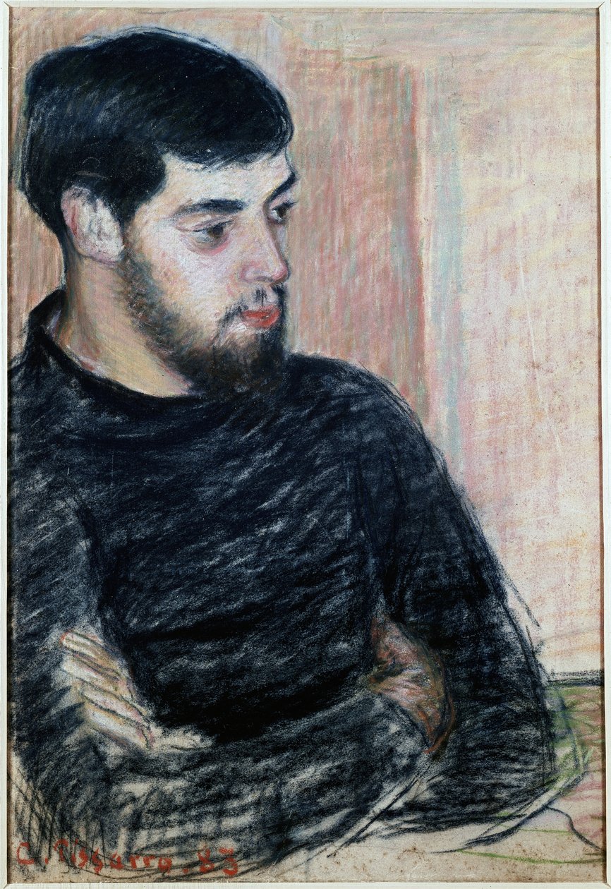 Lucien Pissarron muotokuva (1863-1944), 1883 (pastelli) tekijältä Camille Jacob Pissarro