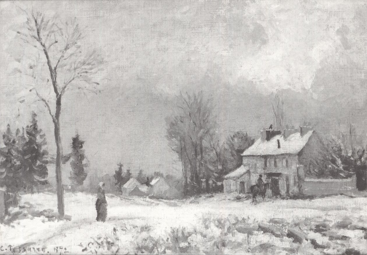 Route de Versailles à saint-Germain à Louveciennes tekijältä Camille Jacob Pissarro