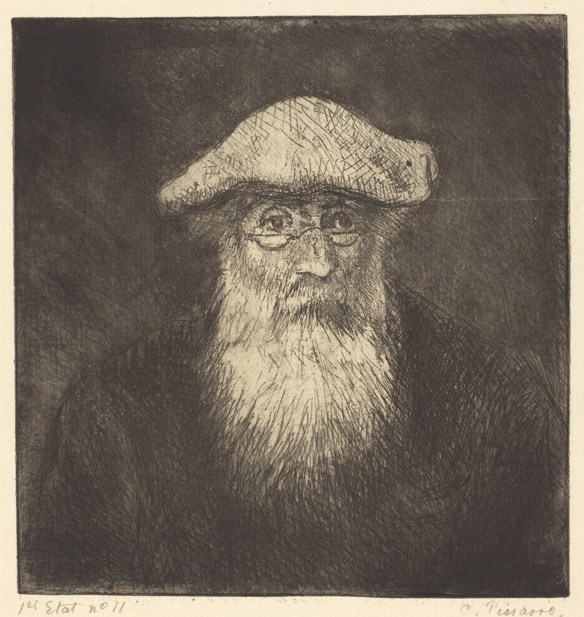 Omakuva, n. 1890 tekijältä Camille Jacob Pissarro