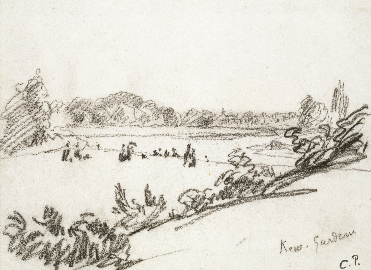 Tutkimus Kew Gardensista (hiili) tekijältä Camille Jacob Pissarro