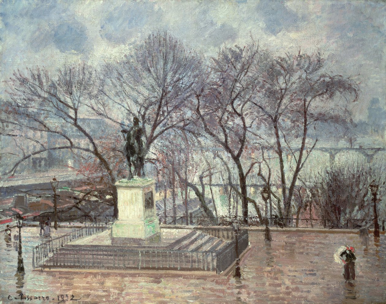 Pont Neuf, Pariisi, 1902 tekijältä Camille Jacob Pissarro