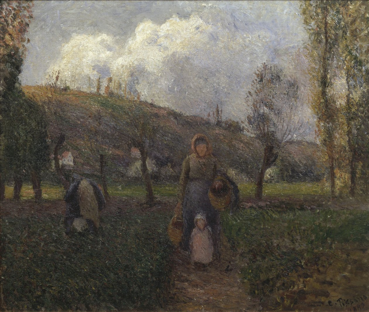 Paluu kentiltä tekijältä Camille Jacob Pissarro
