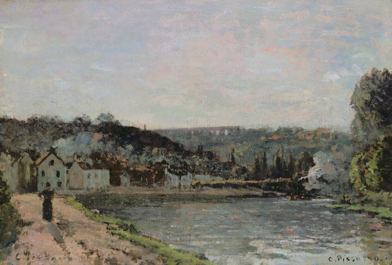 Seine Bougivalissa, 1871 tekijältä Camille Jacob Pissarro