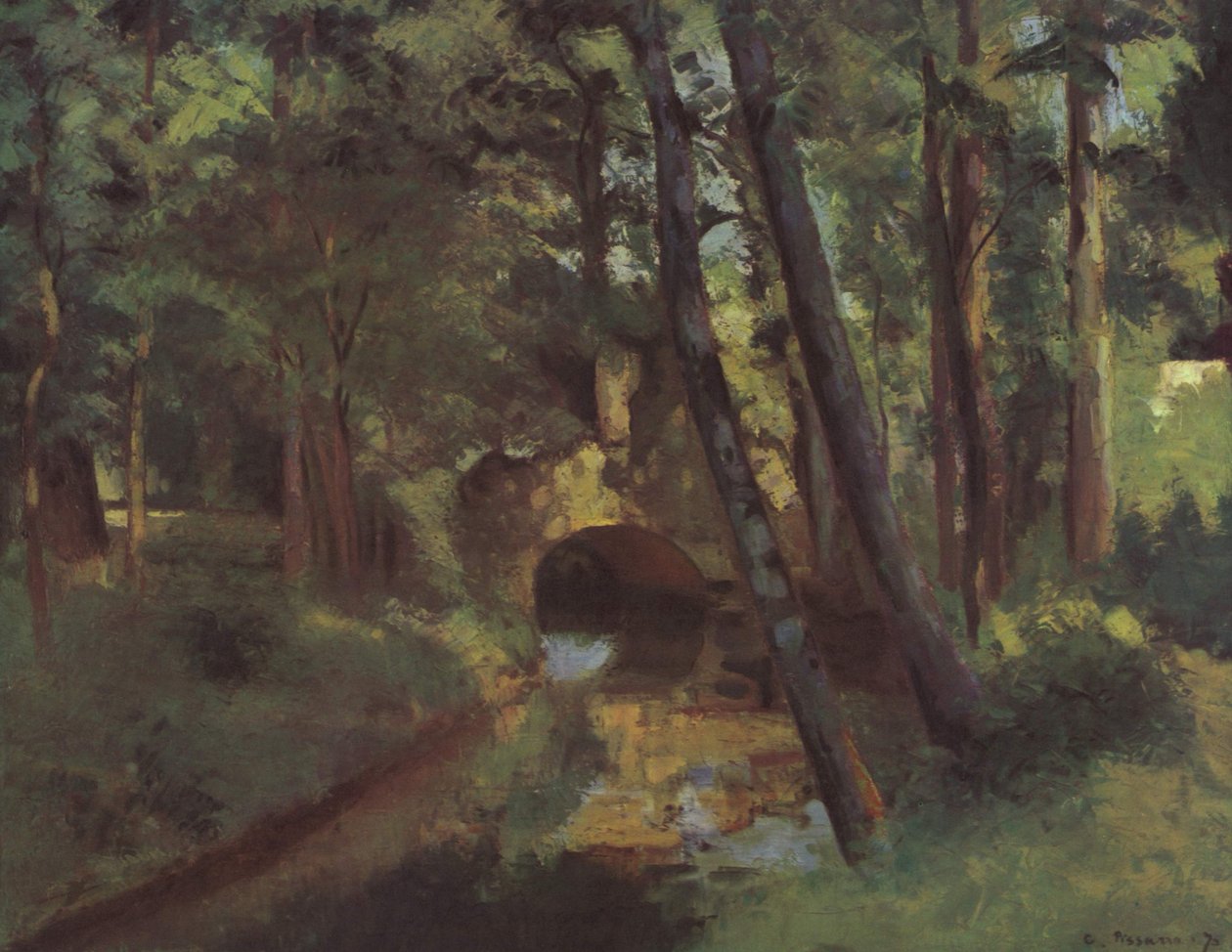 Pieni silta, Pontoise tekijältä Camille Jacob Pissarro