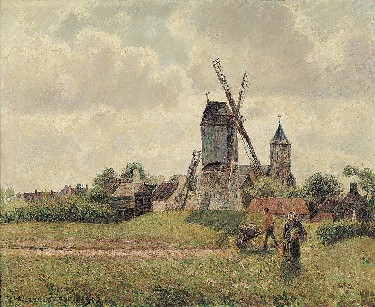 Vieux-Moulin Knokkessa 1894, 1902 tekijältä Camille Jacob Pissarro