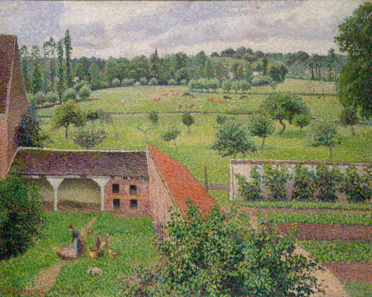Näkymä ikkunastani, Éragny-sur-Epte tekijältä Camille Jacob Pissarro