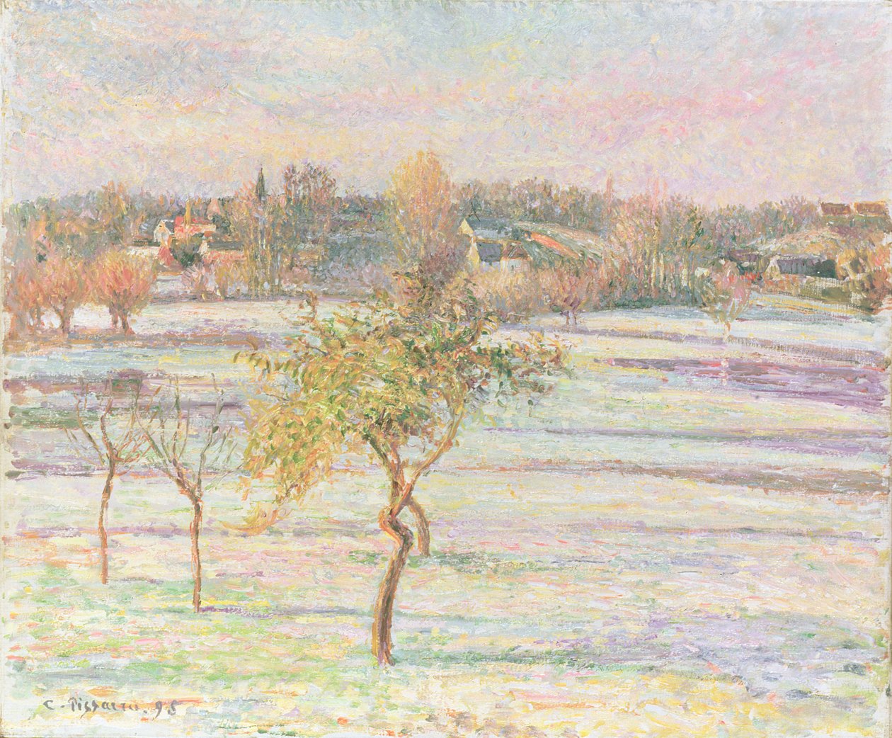 White Frost Eragnyssa, 1895 tekijältä Camille Jacob Pissarro