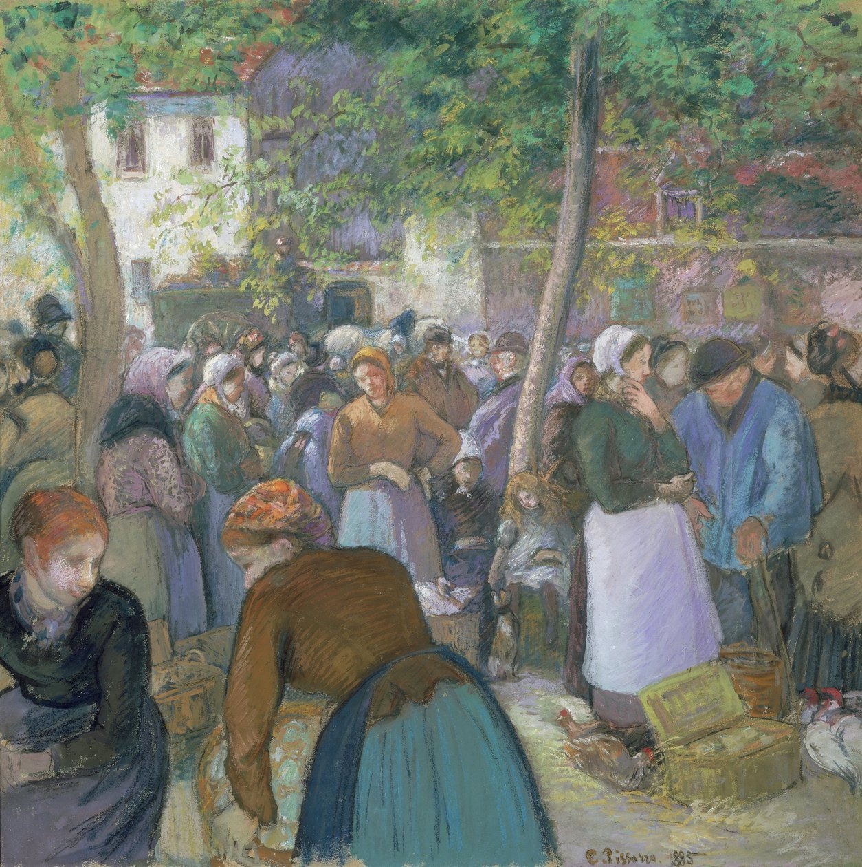 Gisorsin siipikarjamarkkinat tekijältä Camille Jacob Pissarro