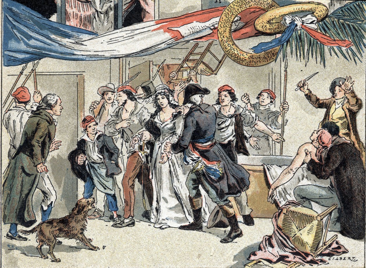Charlotte Cordayn pidätys Jean Paul Marat