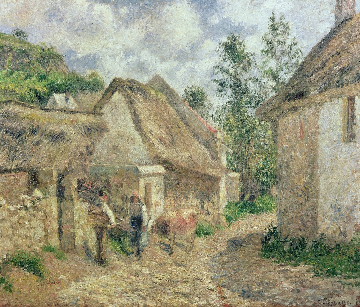 Katu Auversissa tekijältä Camille Jacob Pissarro