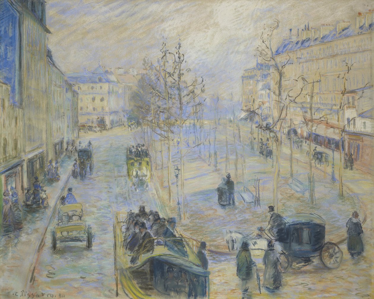 Boulevard Rochechouart, 1880 tekijältä Camille Jacob Pissarro