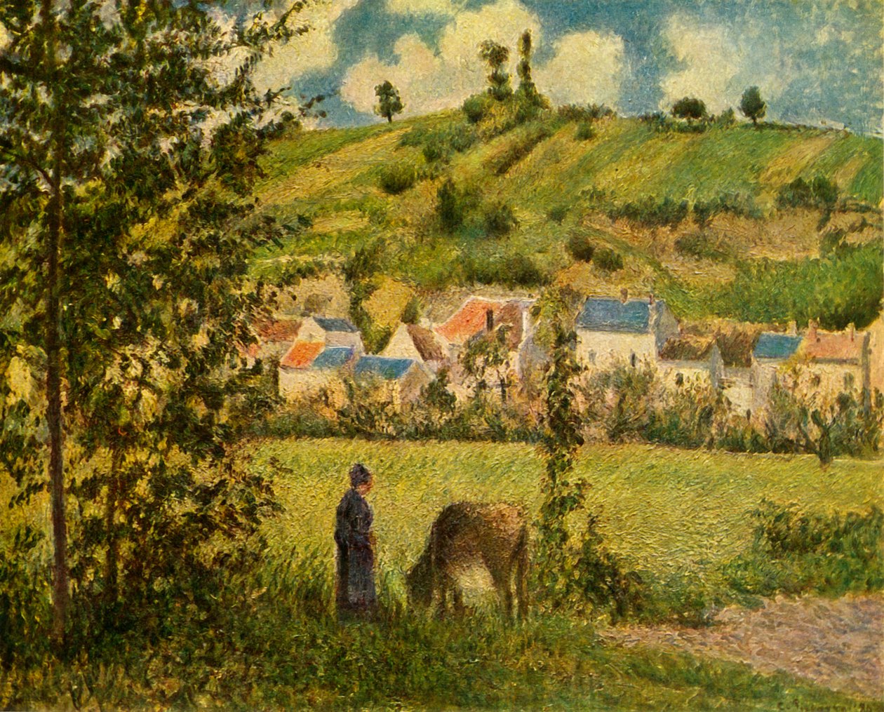 Chaponval, 1880, 1939. tekijältä Camille Jacob Pissarro