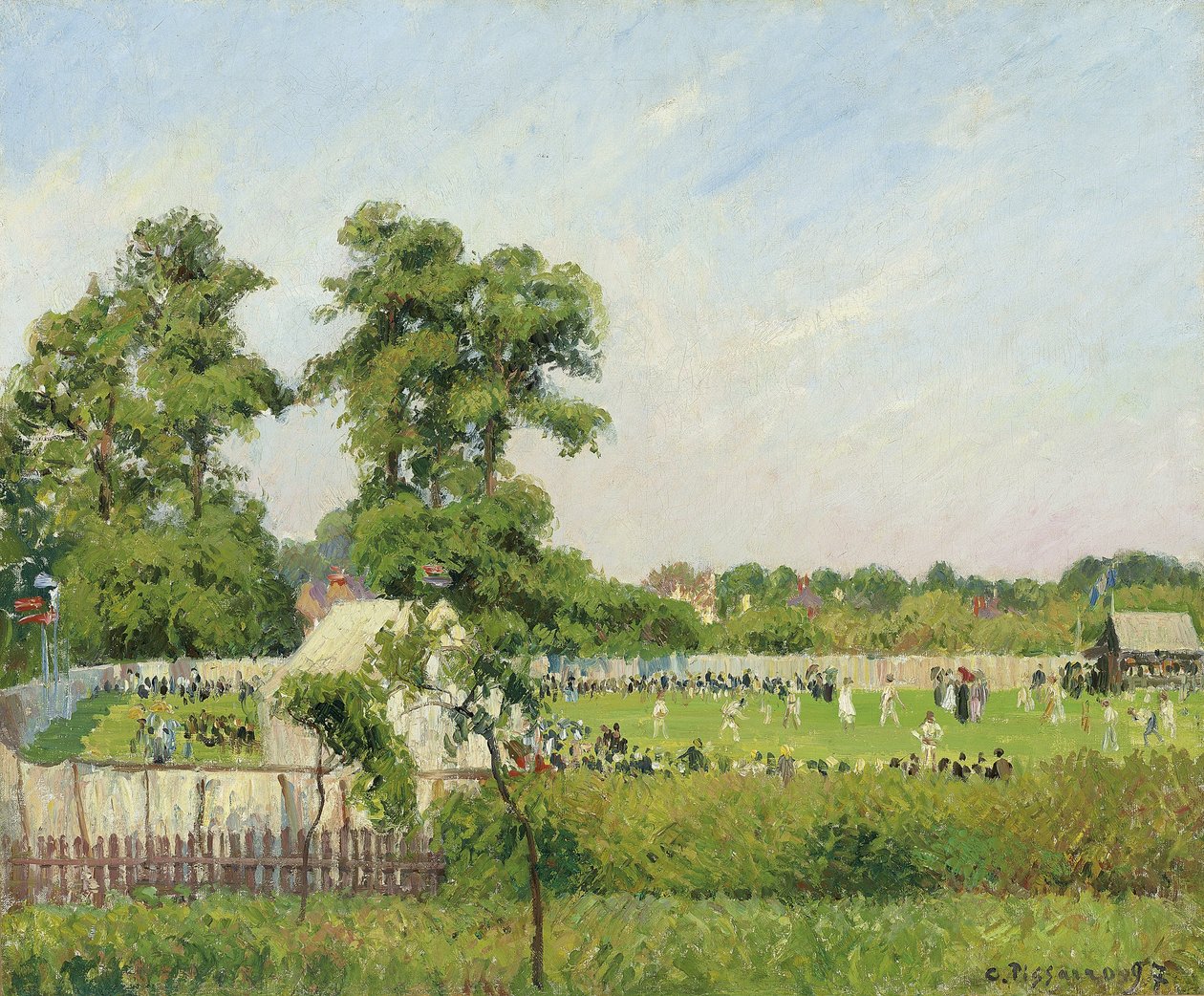 Krikettiottelu Bedford Parkissa Lontoossa, 1897 tekijältä Camille Jacob Pissarro