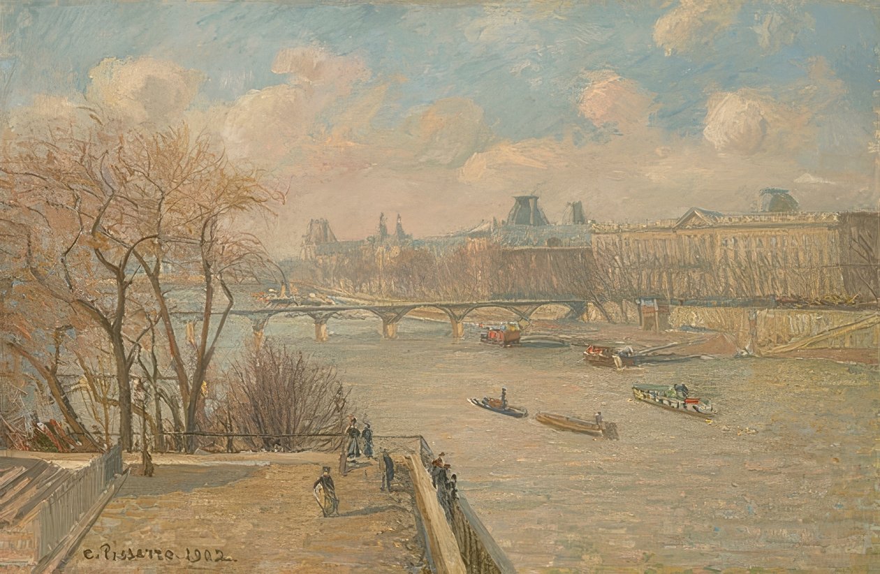 Louvre Pont Neufista 1902 tekijältä Camille Jacob Pissarro