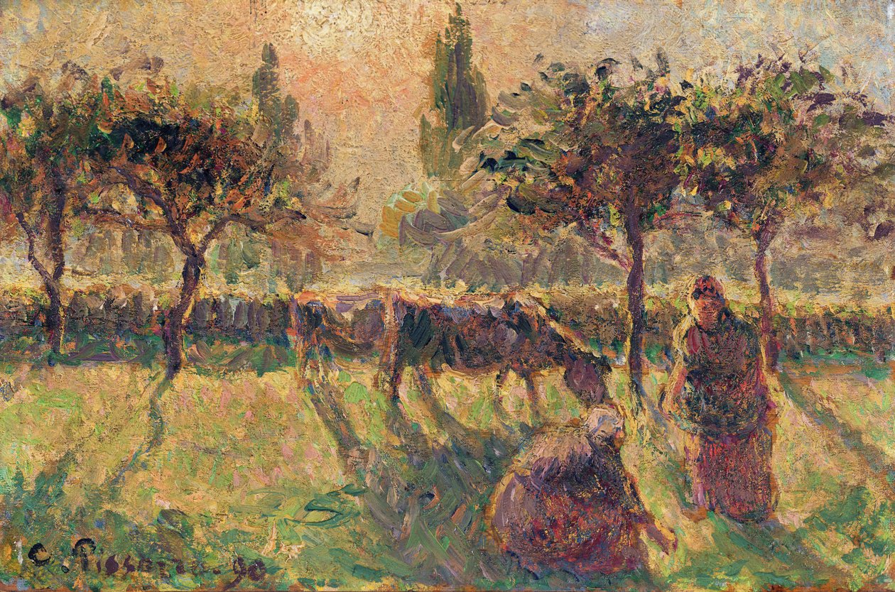Kentällä, 1890 tekijältä Camille Jacob Pissarro