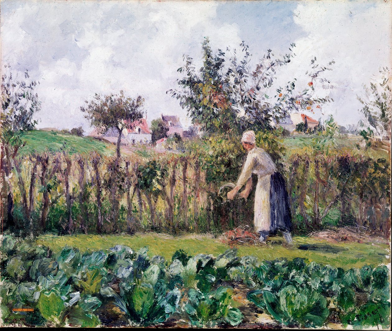 Puutarhassa tekijältä Camille Jacob Pissarro