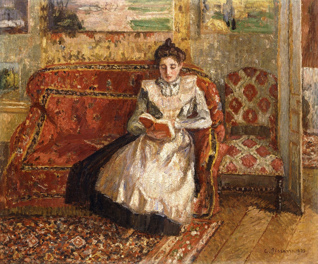 Jeanne Reading, 1899 tekijältä Camille Jacob Pissarro