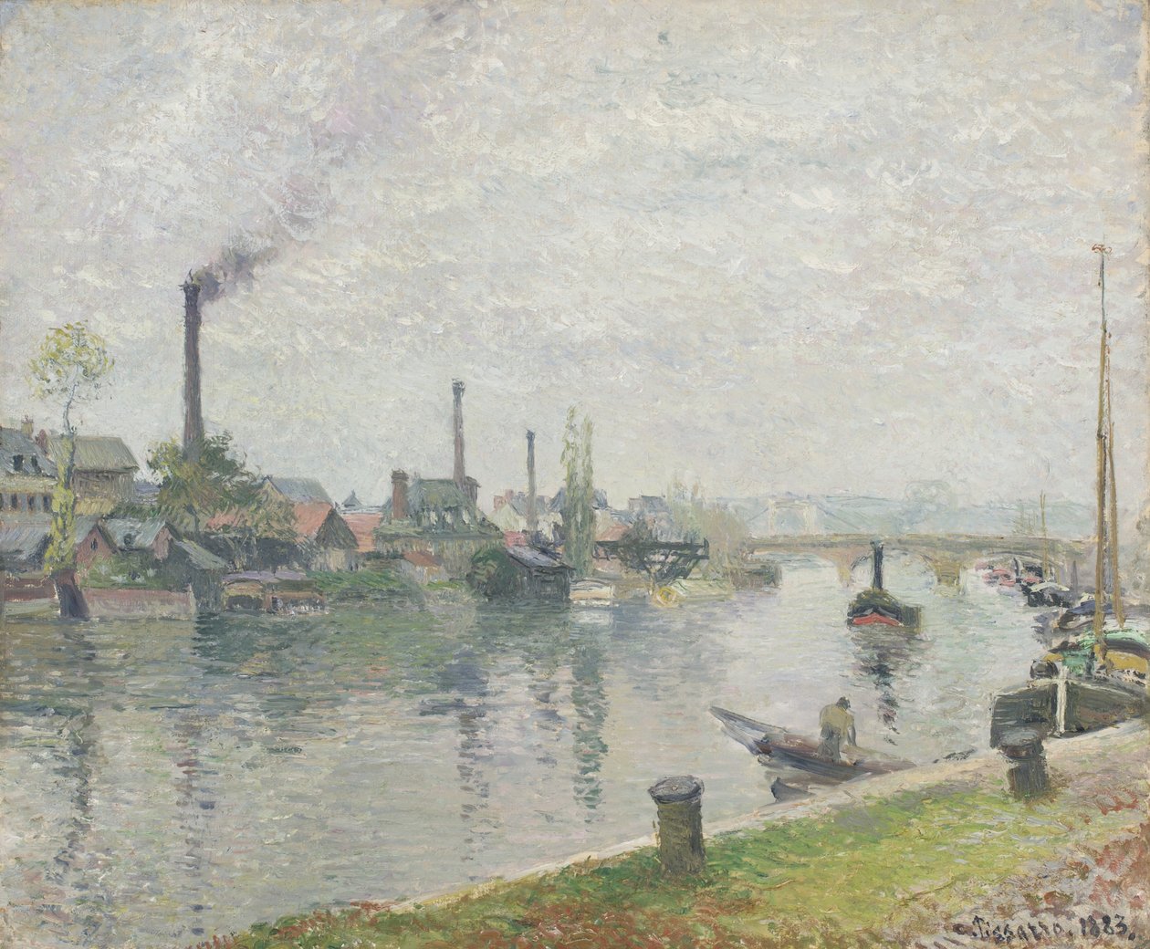 LIIle Lacroix Rouenissa, 1883 tekijältä Camille Jacob Pissarro