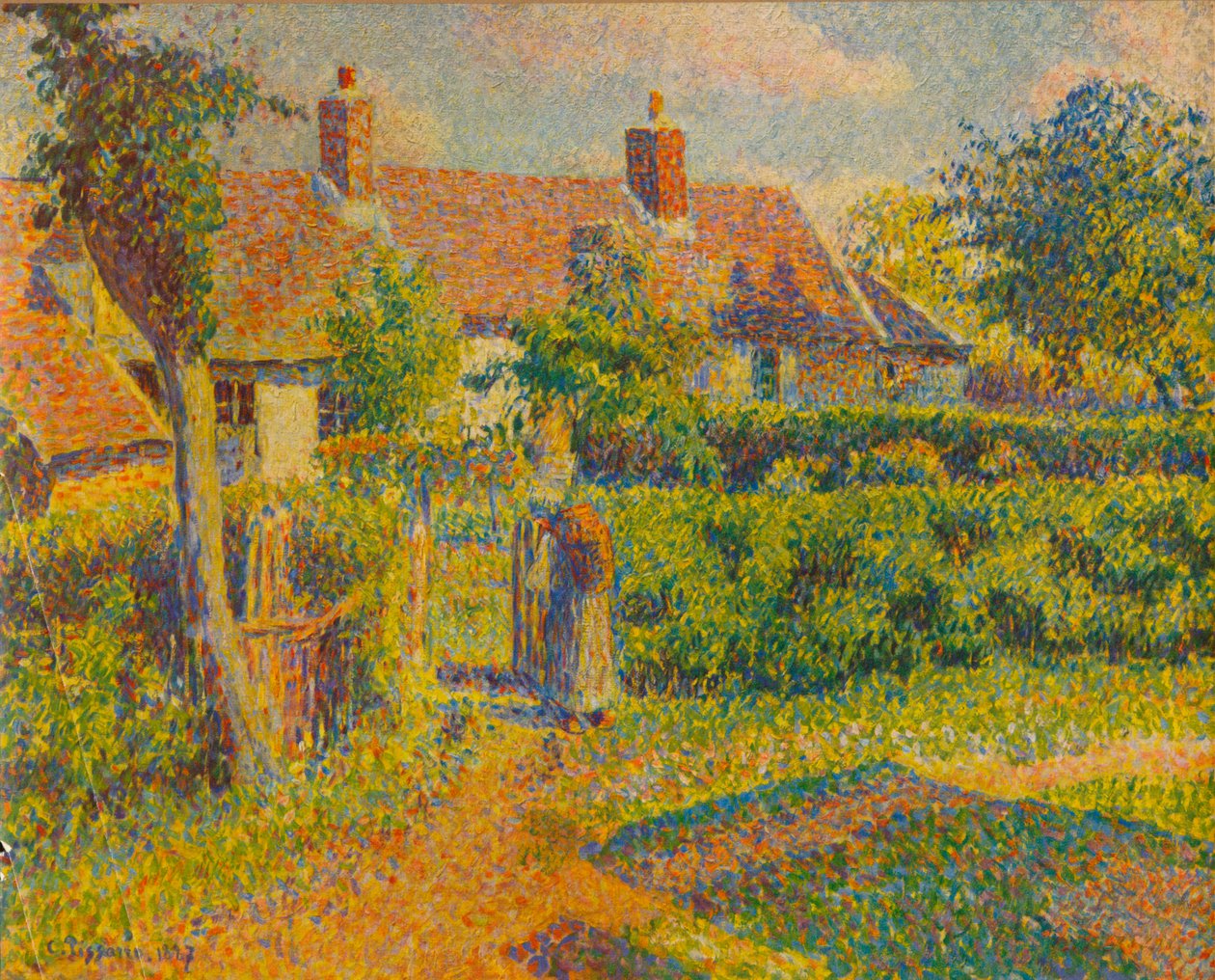 Mökki, 1887, 1935. tekijältä Camille Jacob Pissarro