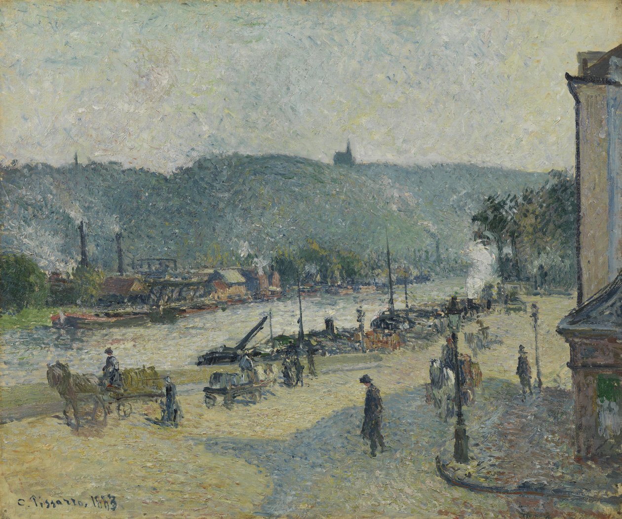Huonekalut ja erilaiset esineet 1100- ja 1300-luvuilta tekijältä Camille Jacob Pissarro