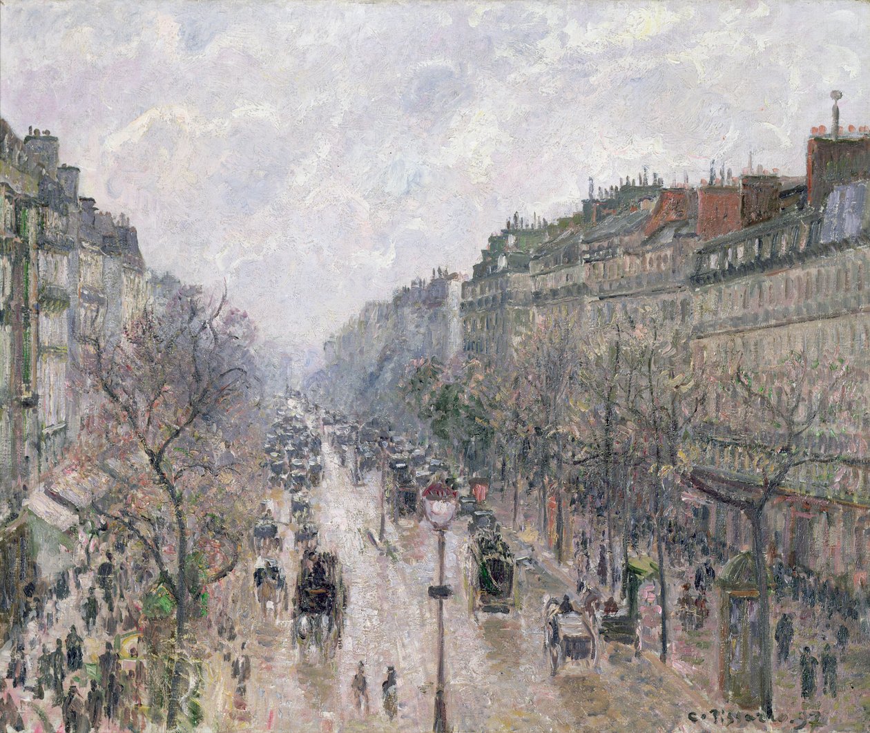 Boulevard Montmartre tekijältä Camille Jacob Pissarro