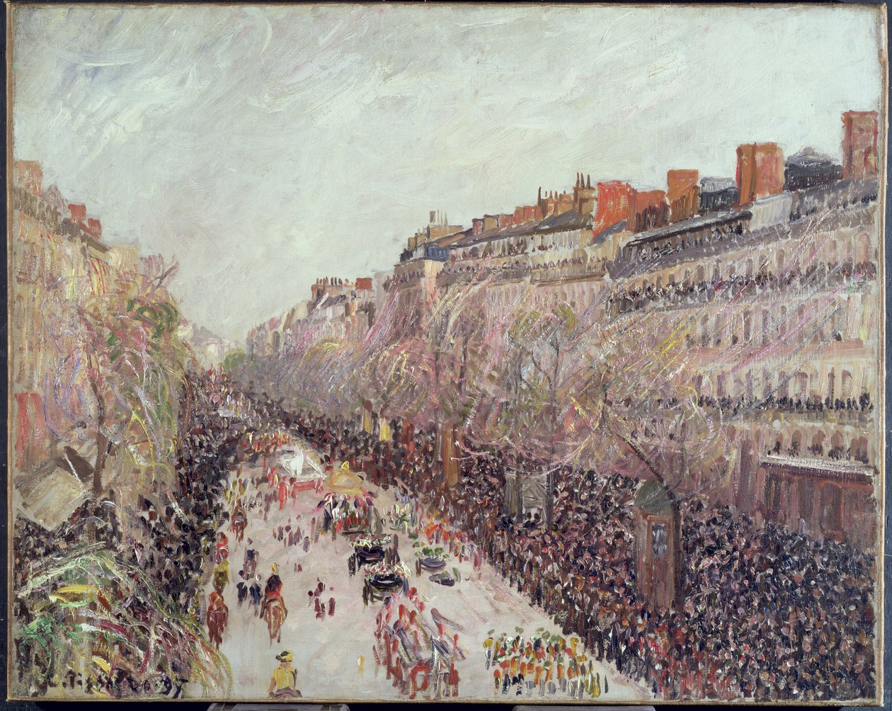 Huonekalut ja erilaiset esineet 1100- ja 1300-luvuilta tekijältä Camille Jacob Pissarro