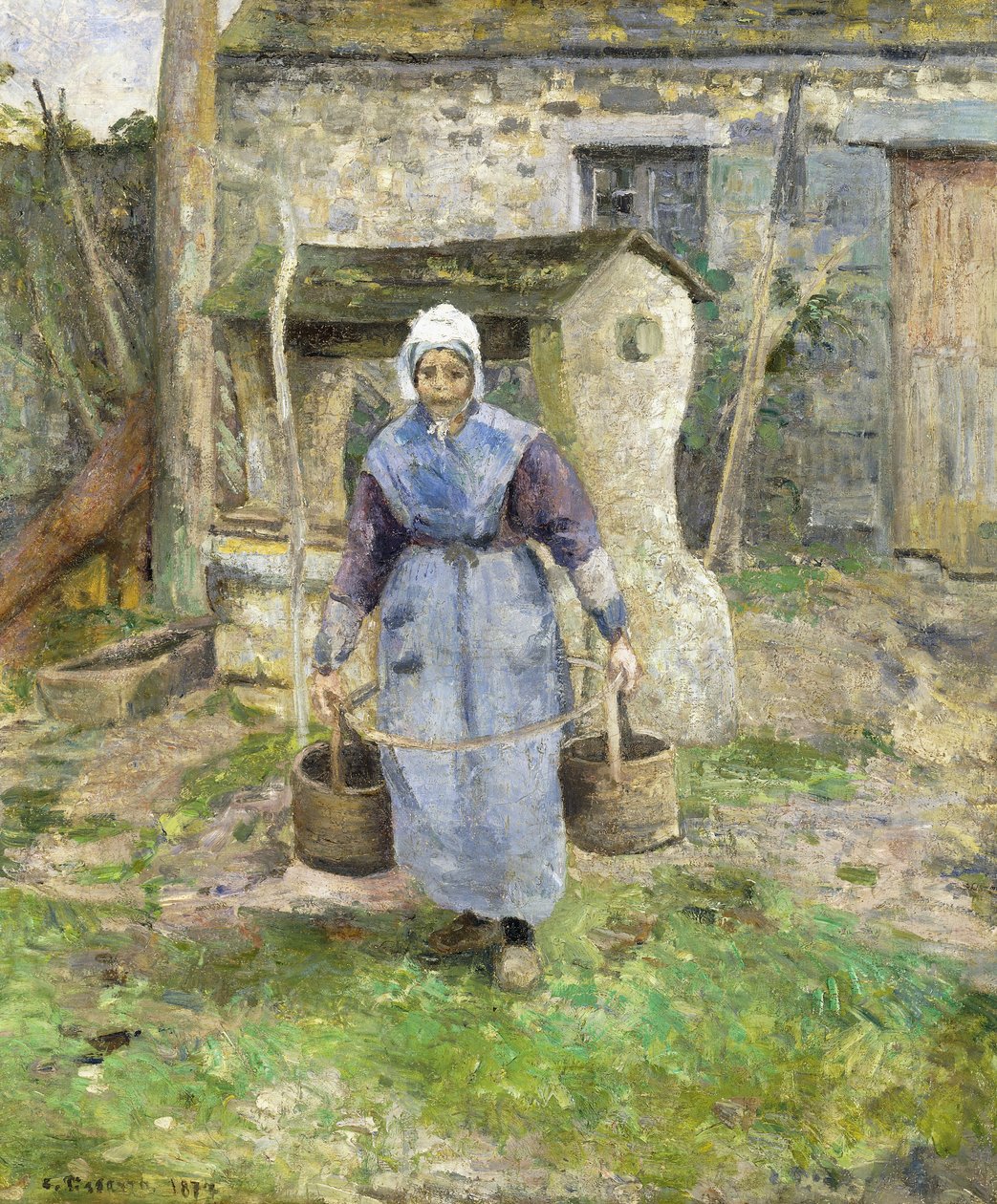 Äiti Presle, Montfoucault; Äiti Presle, Montfoucault, 1874 tekijältä Camille Jacob Pissarro