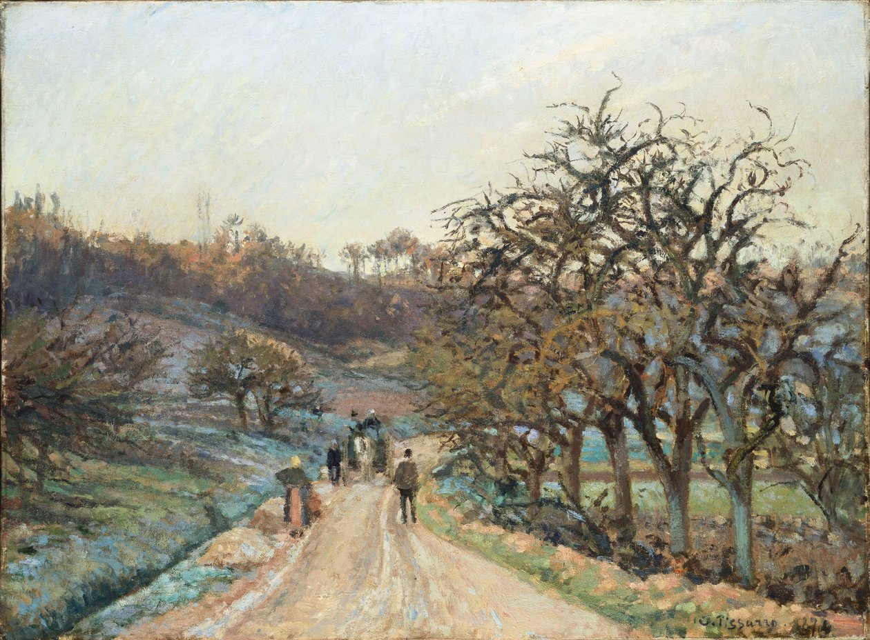 Orchard lähellä Osny, Pontoise, 1874 tekijältä Camille Jacob Pissarro