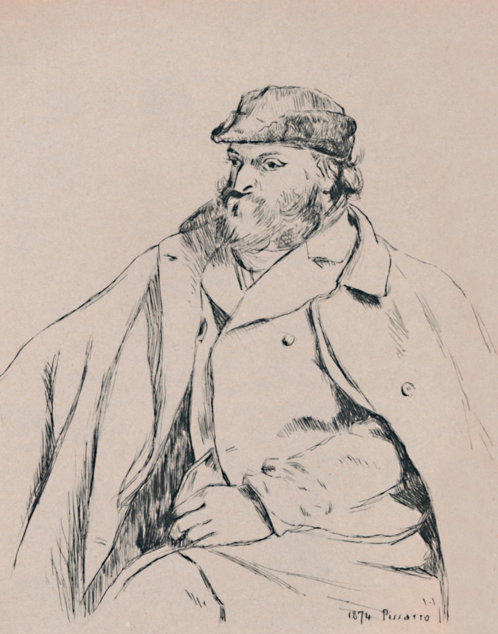 CÚzannen muotokuva, n. 1874, 1946 tekijältä Camille Jacob Pissarro