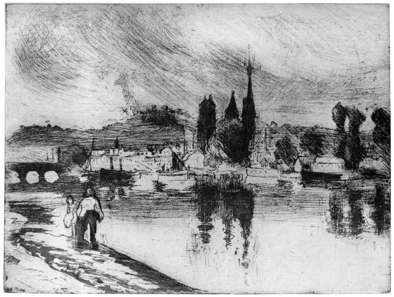 Rouen, Cours la Reine, n. 1850-1900 1924 tekijältä Camille Jacob Pissarro