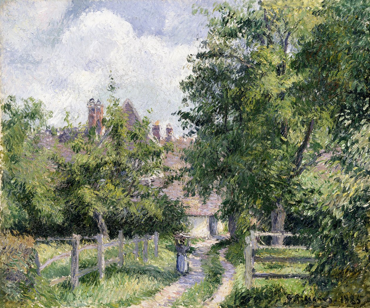 Saint-Martin, lähellä Gisorsia, 1885 tekijältä Camille Jacob Pissarro