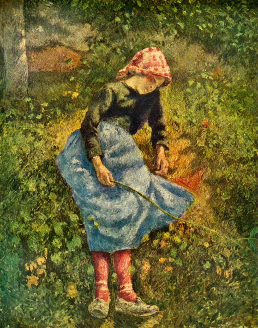 Istuva talonpoikanainen, 1881, 1939. tekijältä Camille Jacob Pissarro