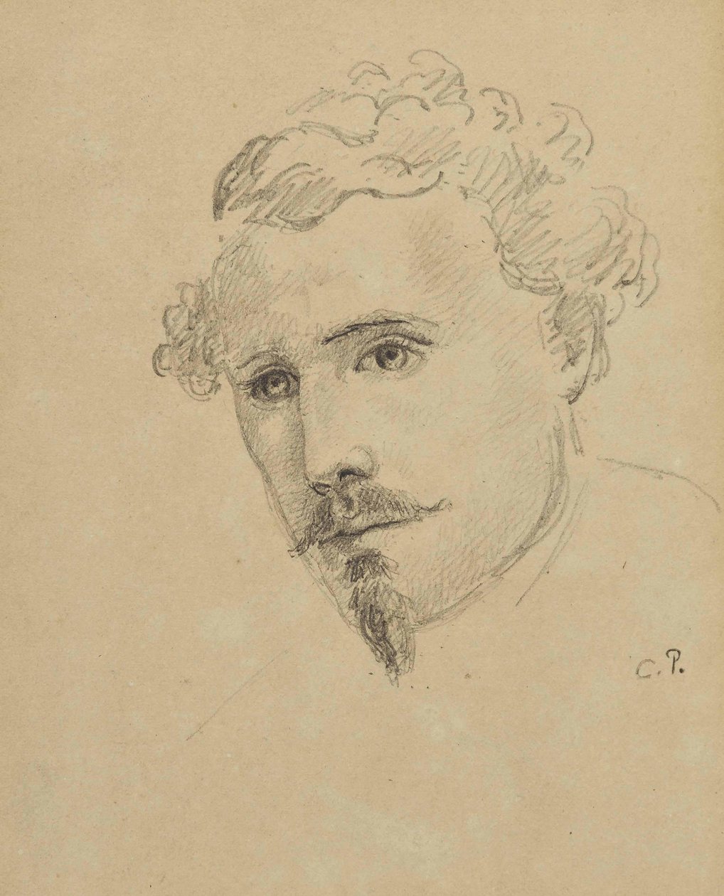 Omakuva, c. 1853. tekijältä Camille Jacob Pissarro