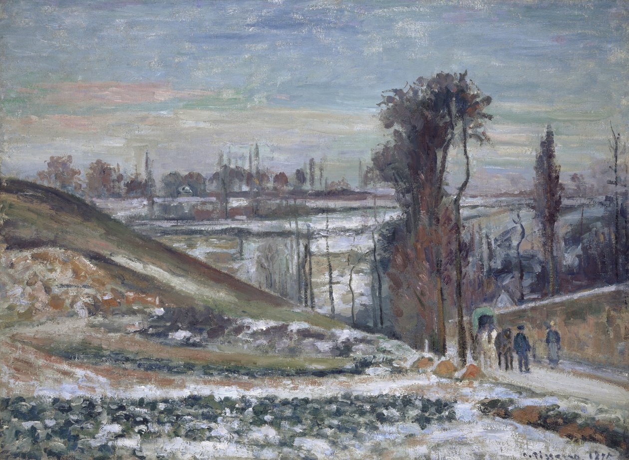 Luminen maisema lähellä Eremitaasia, 1875 tekijältä Camille Jacob Pissarro
