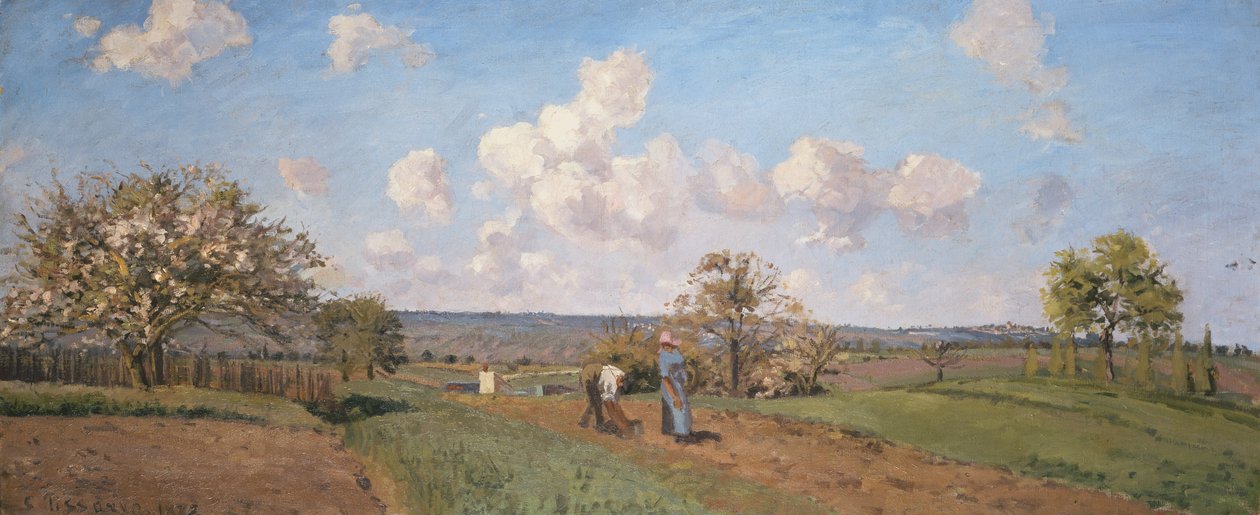 Kevät, 1872 tekijältä Camille Jacob Pissarro
