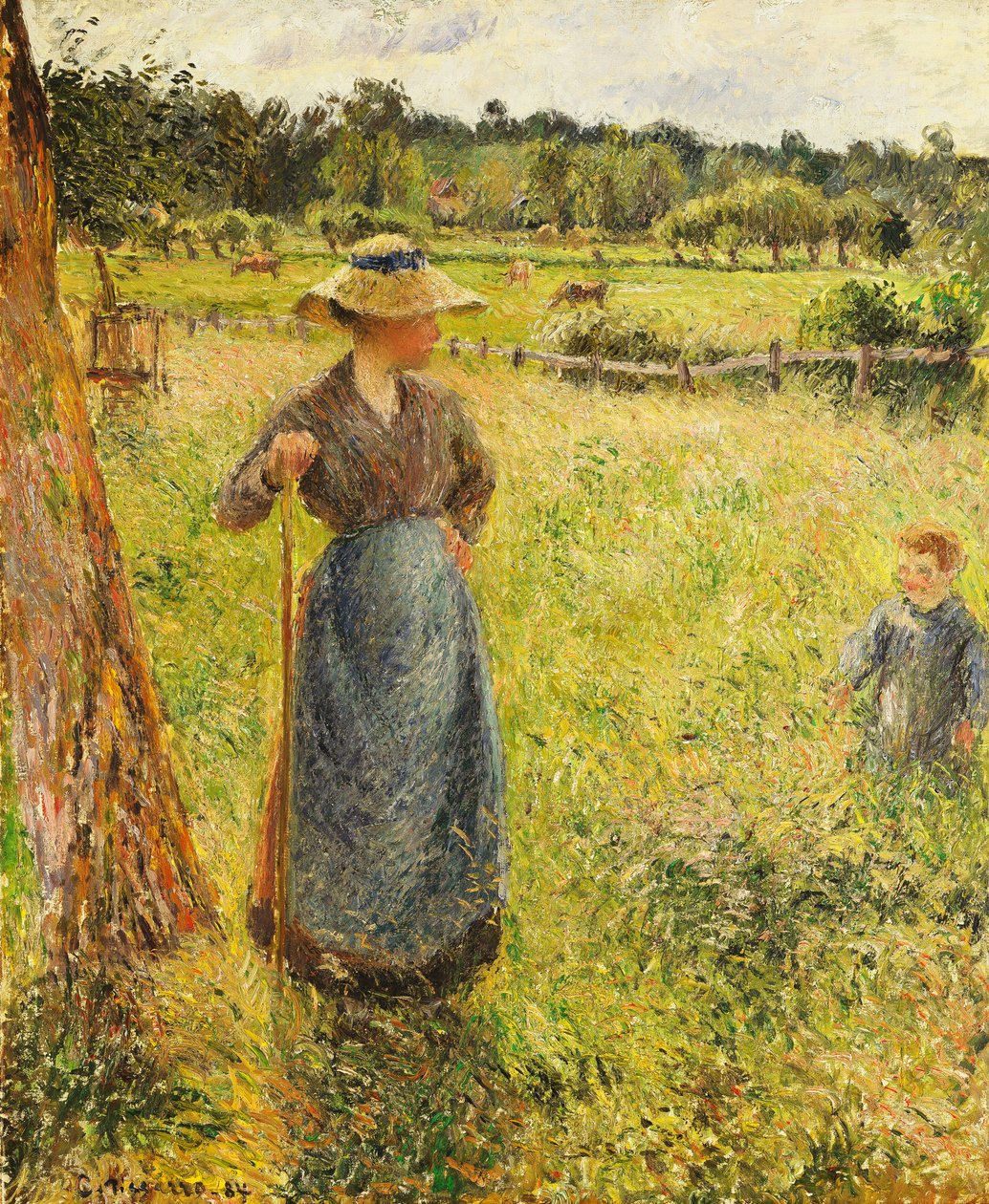 Heinäntekijä, 1884 tekijältä Camille Jacob Pissarro