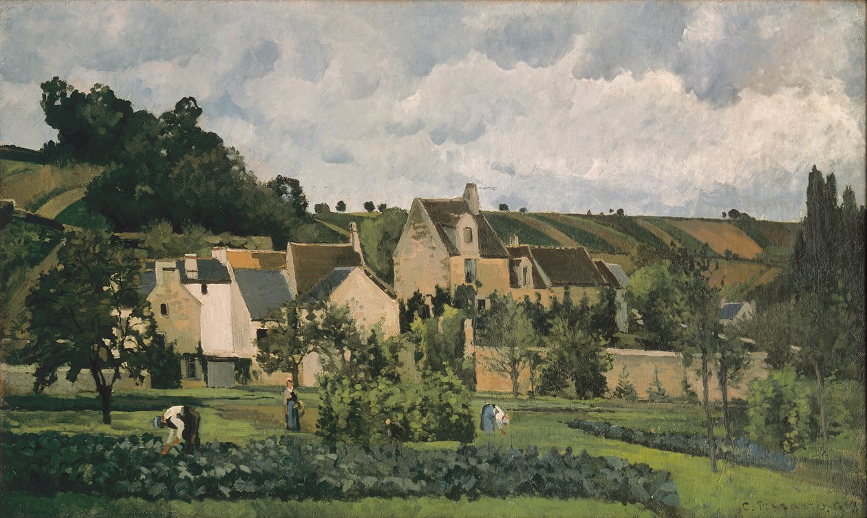 Pontoisen Eremitaaši, 1867 tekijältä Camille Jacob Pissarro