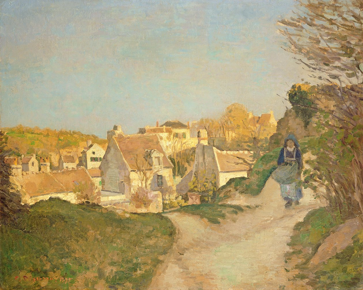 Kukkula Jallaisissa, Pontoisessa, 1875 tekijältä Camille Jacob Pissarro
