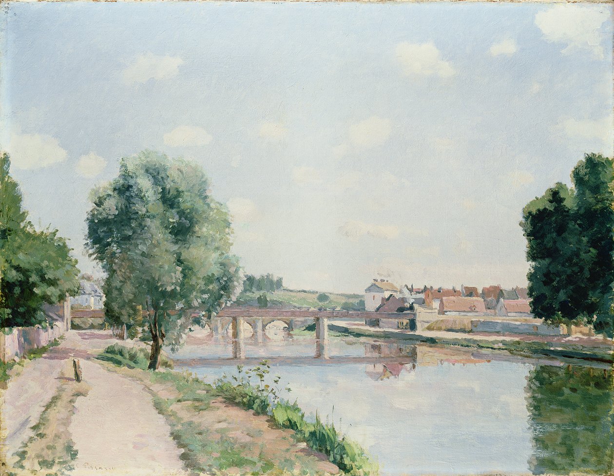 Rautatiesilta, Pontoise tekijältä Camille Jacob Pissarro