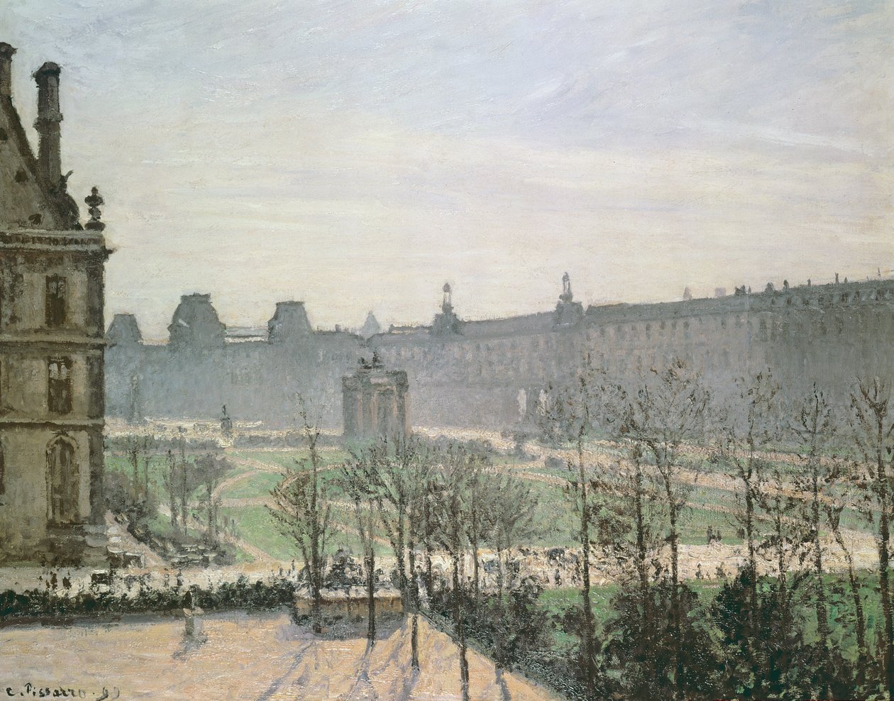 Tuileries, 1899 tekijältä Camille Jacob Pissarro