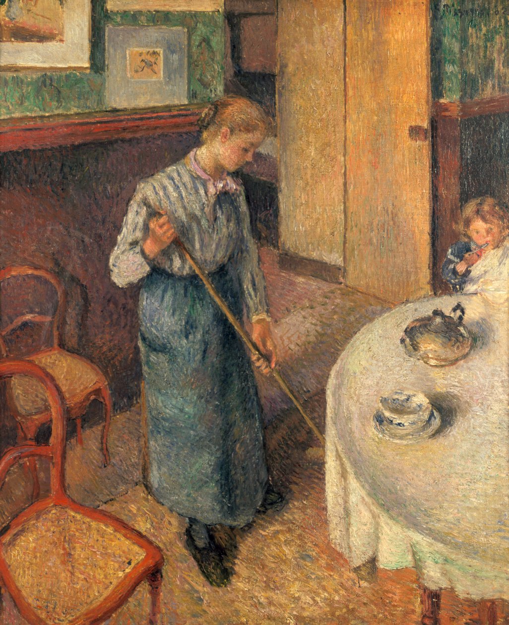 Nuori palvelija, 1882 tekijältä Camille Jacob Pissarro