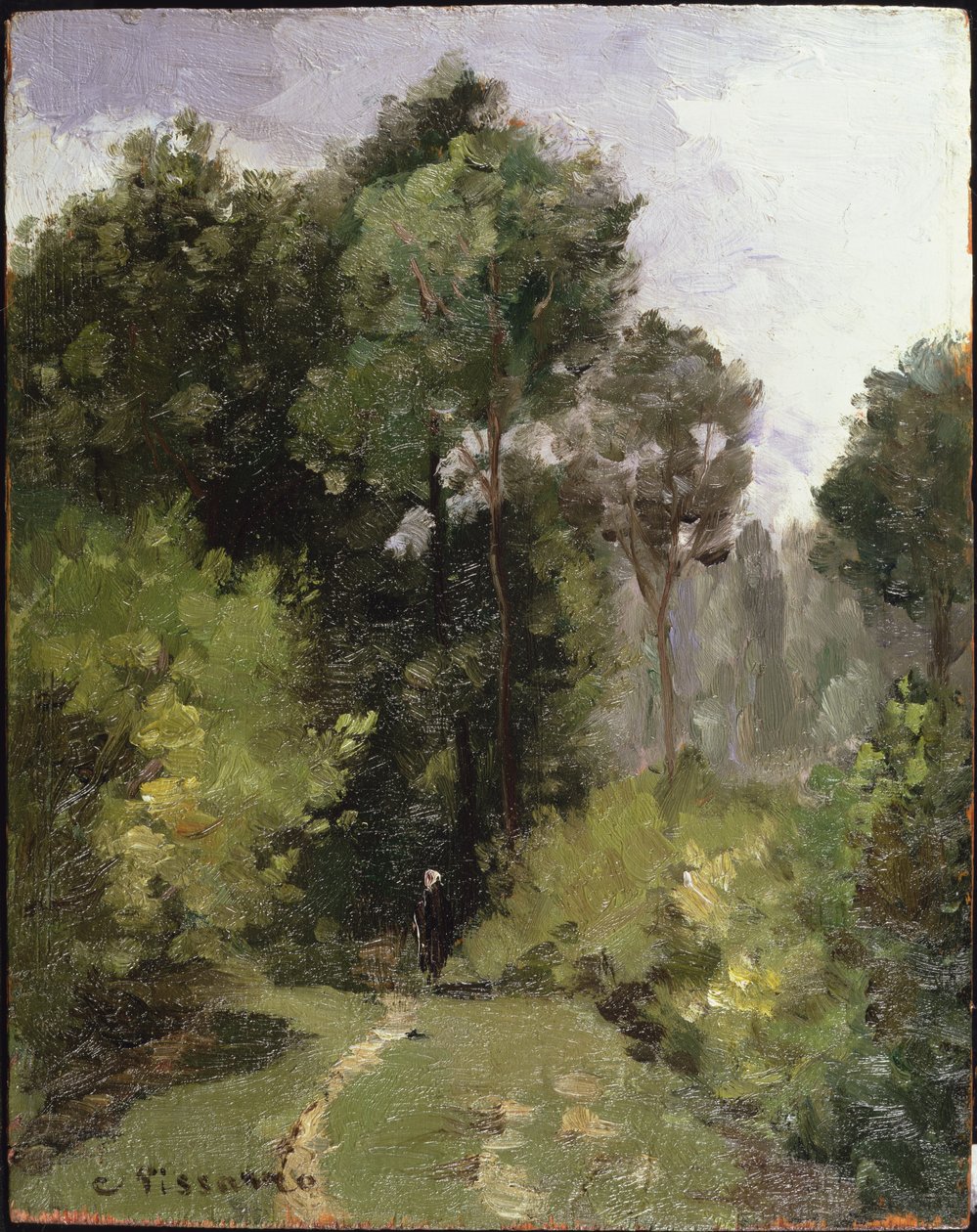 Puiden alla, 1864 tekijältä Camille Jacob Pissarro