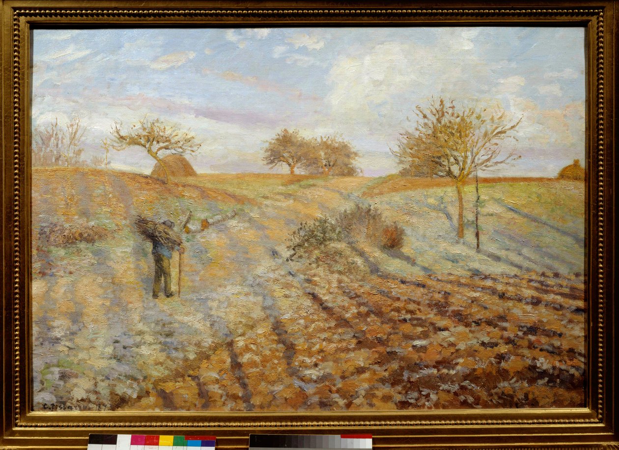 Camille Pissarron (1830-1903) White Gelee -maalaus. 1873 Su. 0,65 x 0,93 m. Pariisi, Musee d