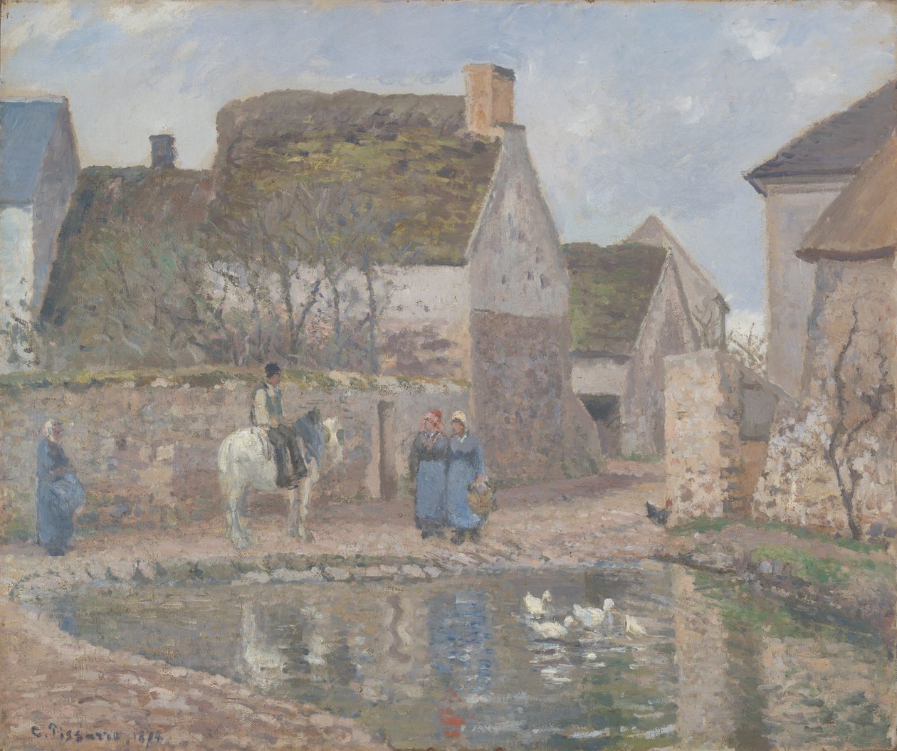 Lampi Enneryssä tekijältä Camille Pissarro