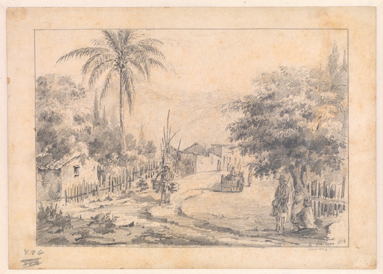 Village Street, Caracas, Venezuela tekijältä Camille Pissarro