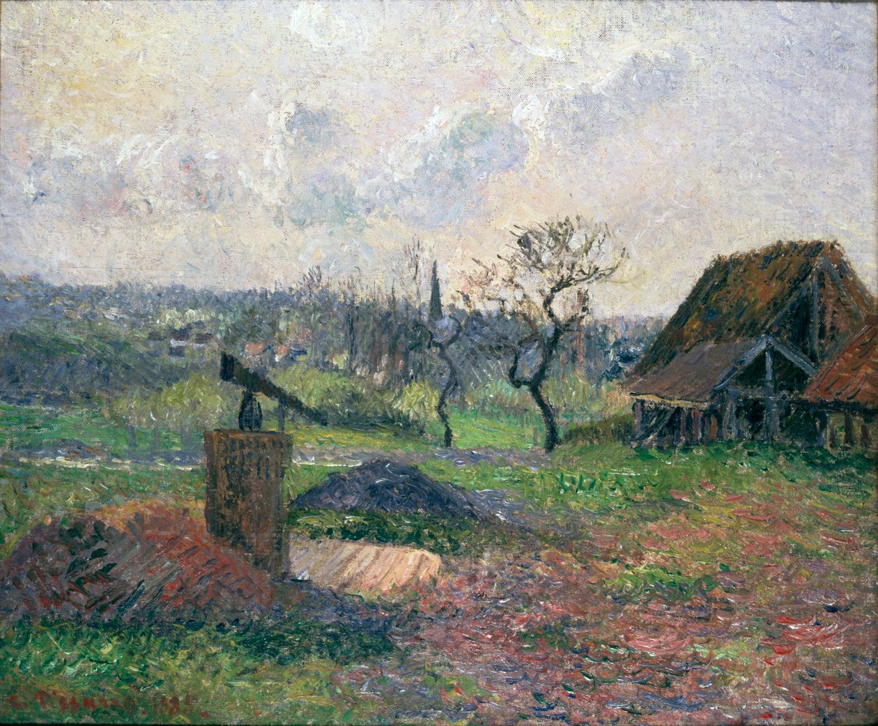 Tiiliuuni Eragnyssa, 1885 tekijältä Camille Pissarro
