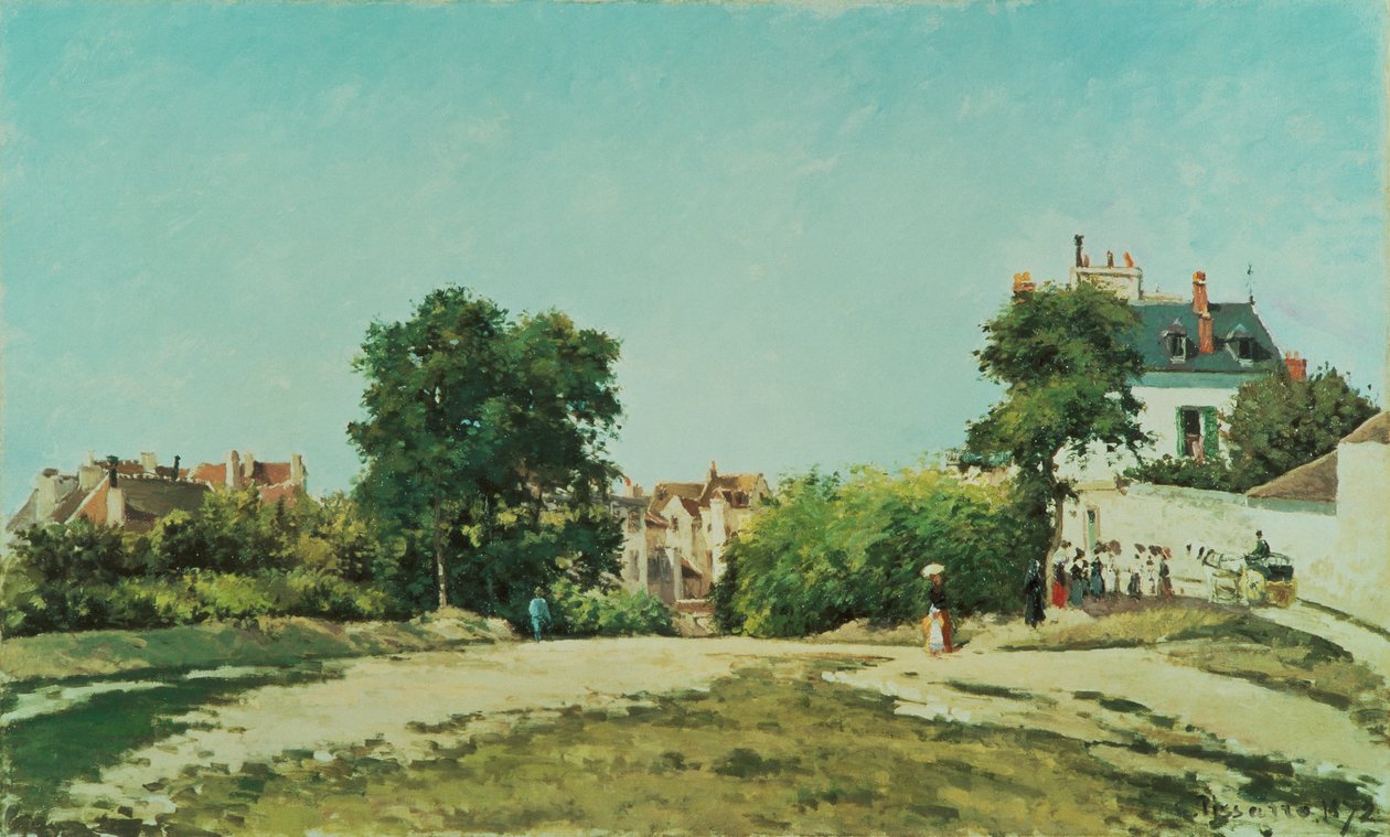 Pontoisen vanhan hautausmaan raivaus (Place du vieux cimetiere a Pontoise) tekijältä Camille Pissarro