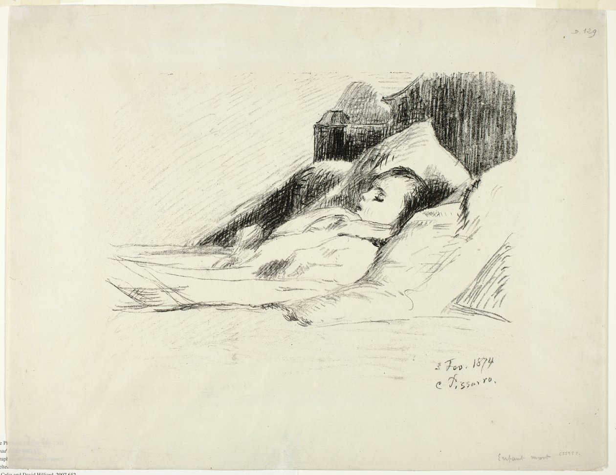 Kuollut lapsi tekijältä Camille Pissarro