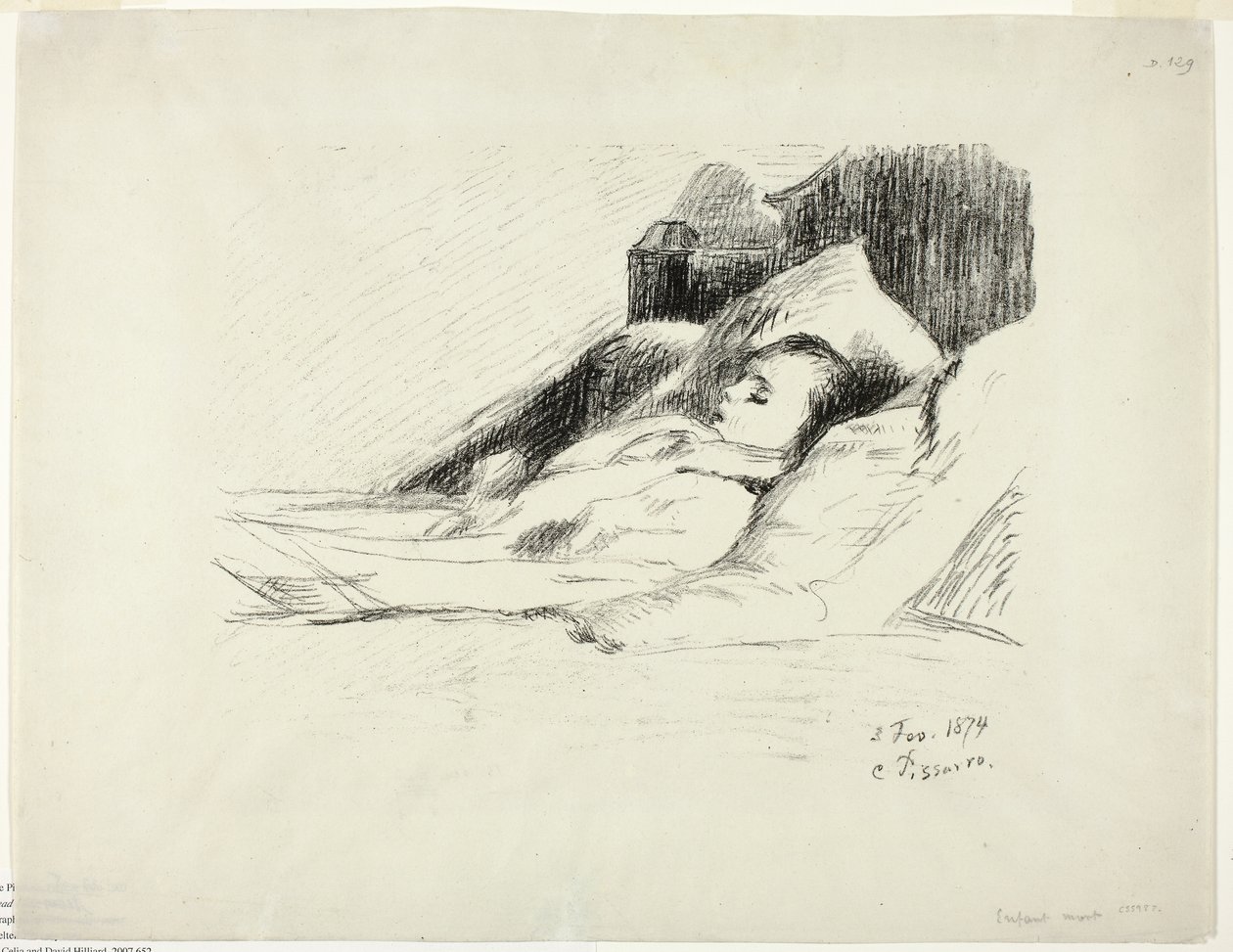 Kuollut lapsi tekijältä Camille Pissarro